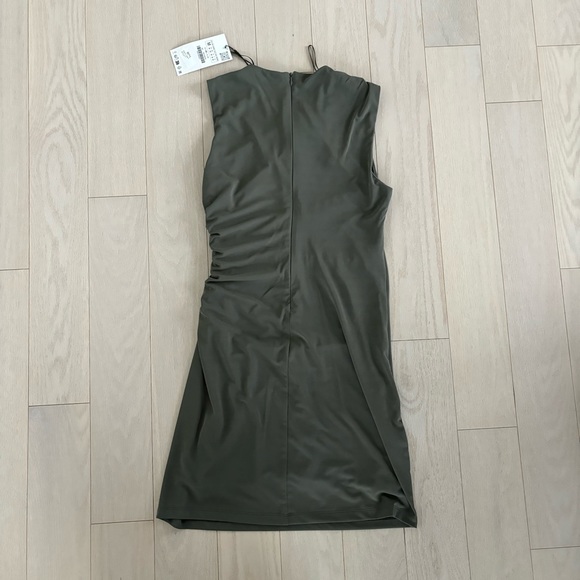 ZARA Mini Dress with Ruching - Picture 2 of 3